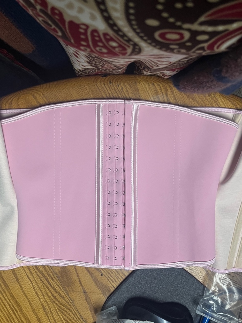 Pink Hook-and-Eye Waist Trainer